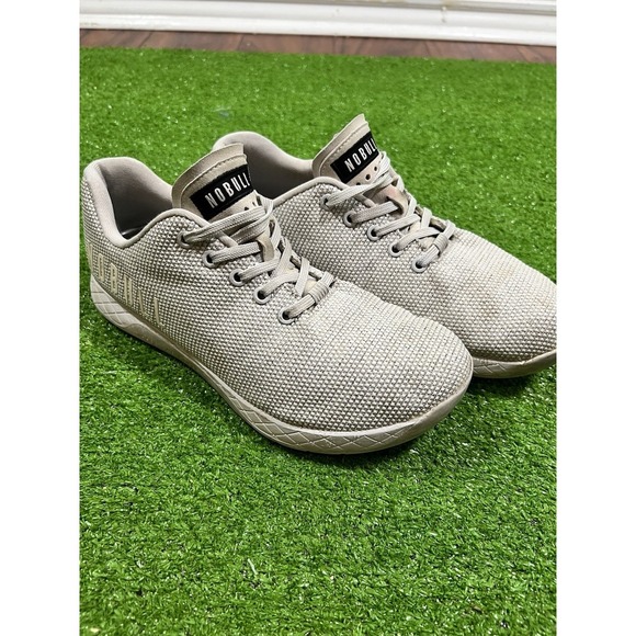 NoBull Outwork Shoes Womens 8.5 Gray Trainers Athletic Super Fabric CrossFit - Picture 1 of 7